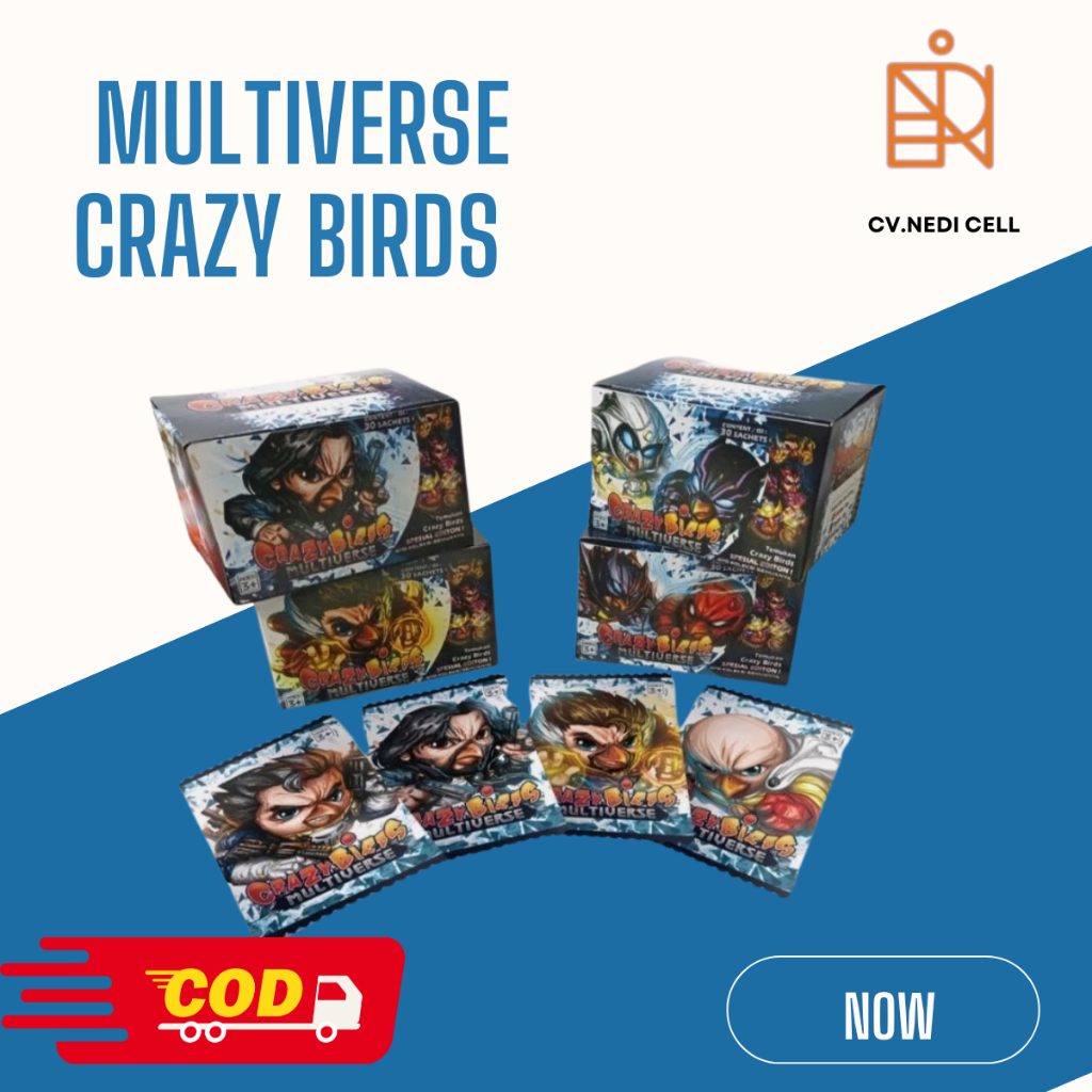 Mainan edukatif puzzle Crazy Birds / Mainan Puzzle 3d Crazy Birds/Crazy Birds Multiverse