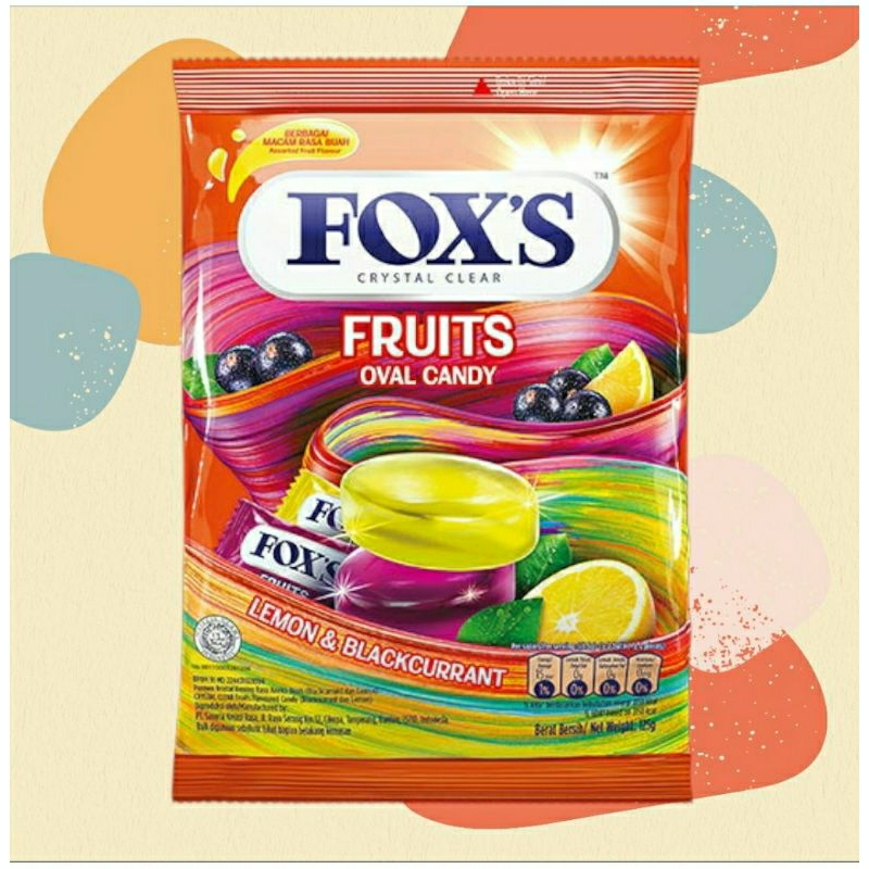 

Permen Fox Fox's Foxs Oval Candy Lemon & Blackcurrant 125gram