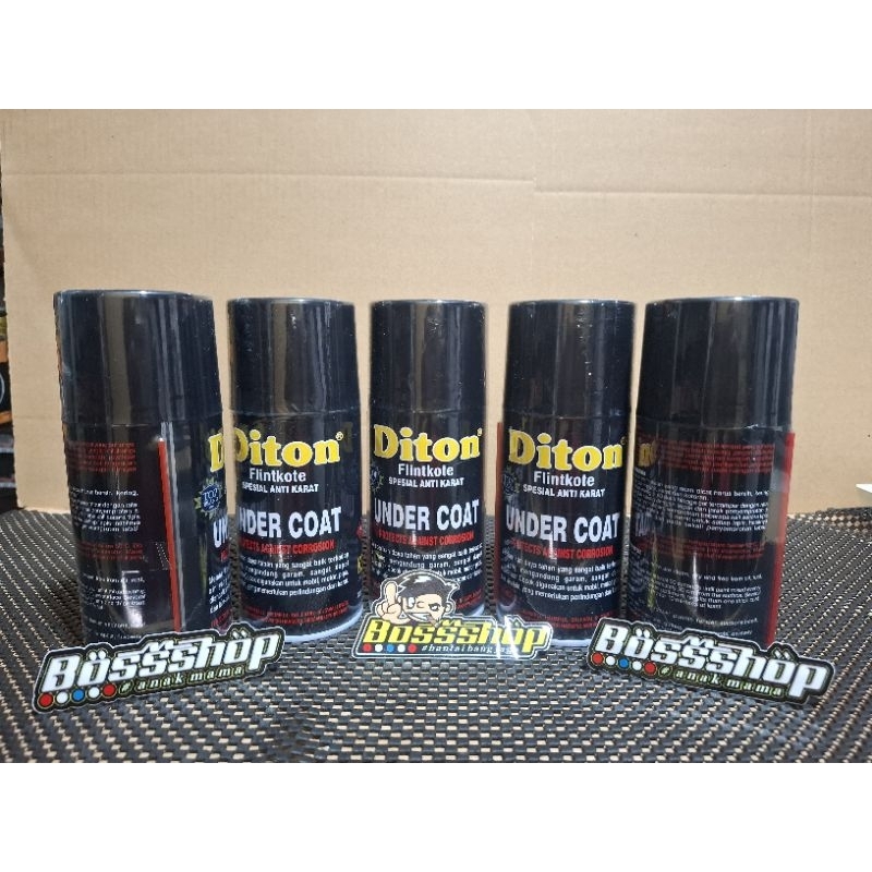 DITON FLINTKOTE | CAT SEMPROT ANTI KARAT / CAT PELAPIS ANTI KARAT 300ml DITON UNDER COAT