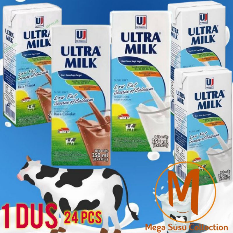 

Ultra Milk Low Fat 250ml 1Dus 24pcs