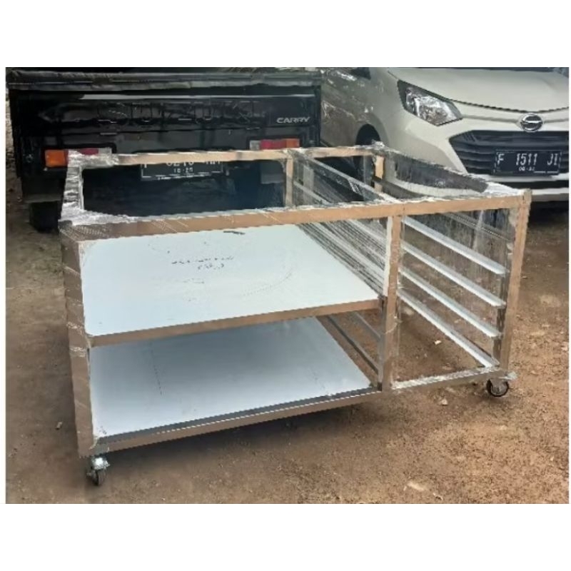 Kaki Meja Trolley Untuk Oven Deck | Meja Oven Listrik | Meja Oven | Troly Oven Listrik