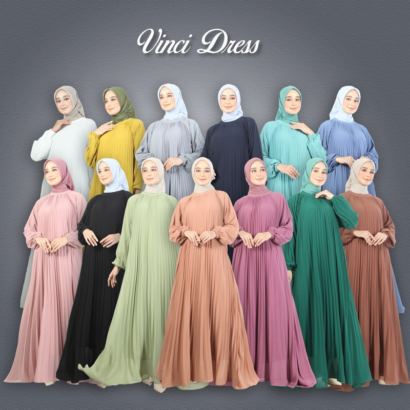 KAYYA - VINCI DRESS GAMIS PLISKET DRESS MAYUNG GAMIS PREMIUM DRESS TERBARU