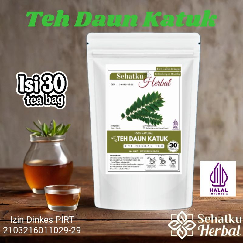 

SEHATKUHERBAL Teh Daun Katuk isi 30 tea bag