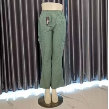 Celana bawahan kulot lipat jeans grey kekinian