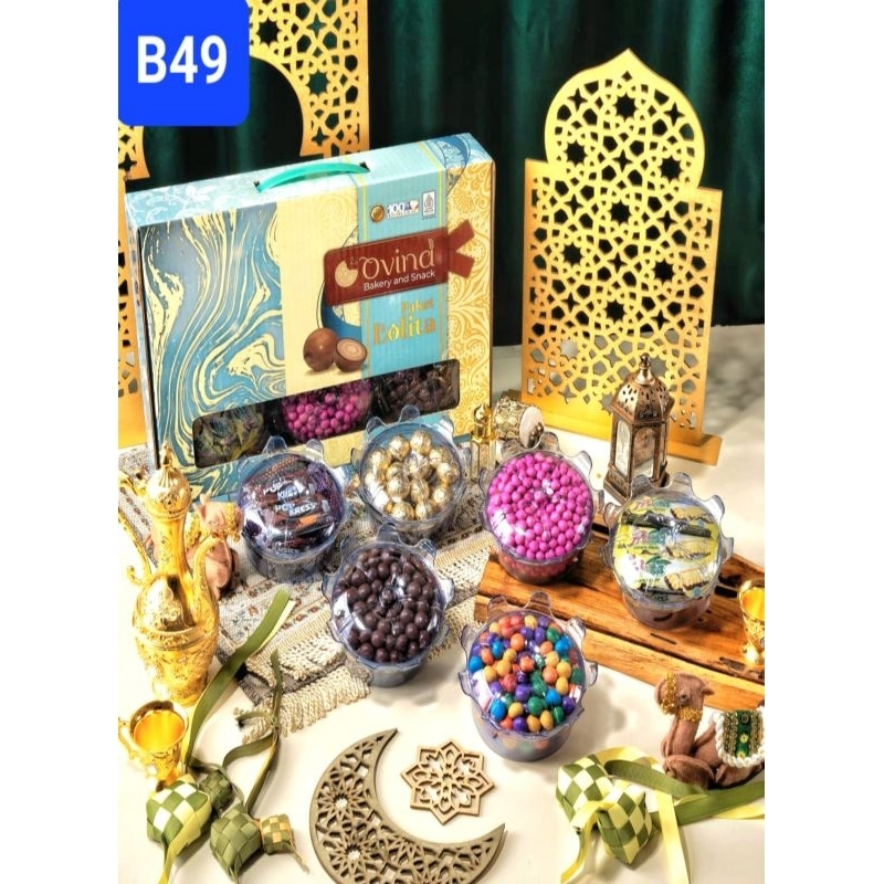 

PROMO PAKET HAMPERS LEBARAN OVINA PAKET COKLAT LOLITA// SEPAKET ISI 6 TOPLES// SANGAT ENAK & LEZAT// PRODUK HALAL 100%