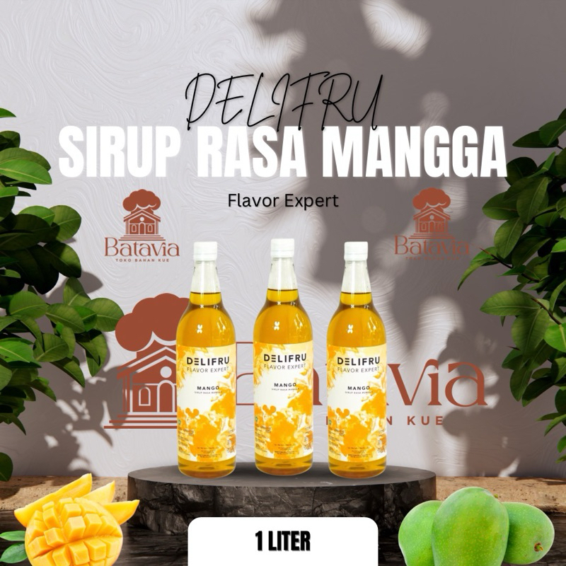 

Delifru Sirup Rasa Mangga Mango Flavor Expert | Sirup mangga 1L