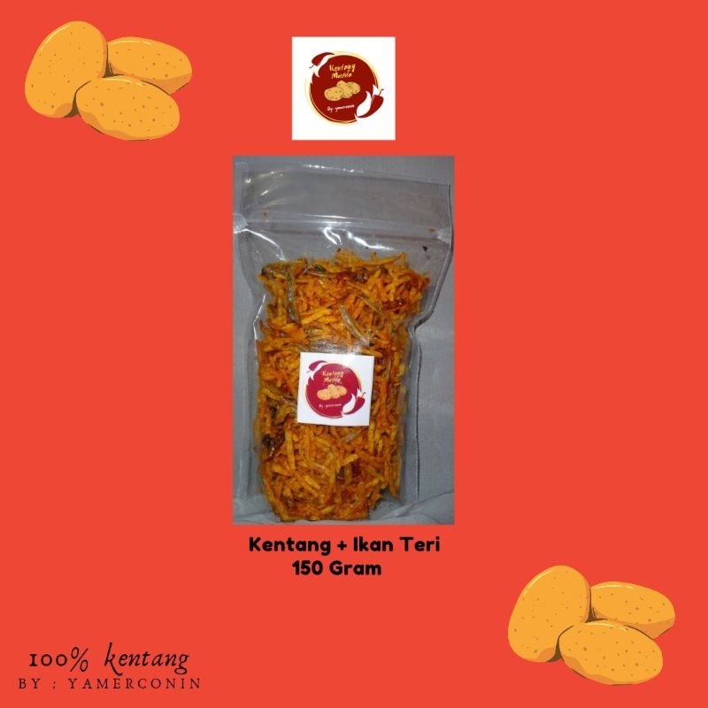 

Kentang Mustofa teri 150gr/ kentang Mustofa Pedas manis teri