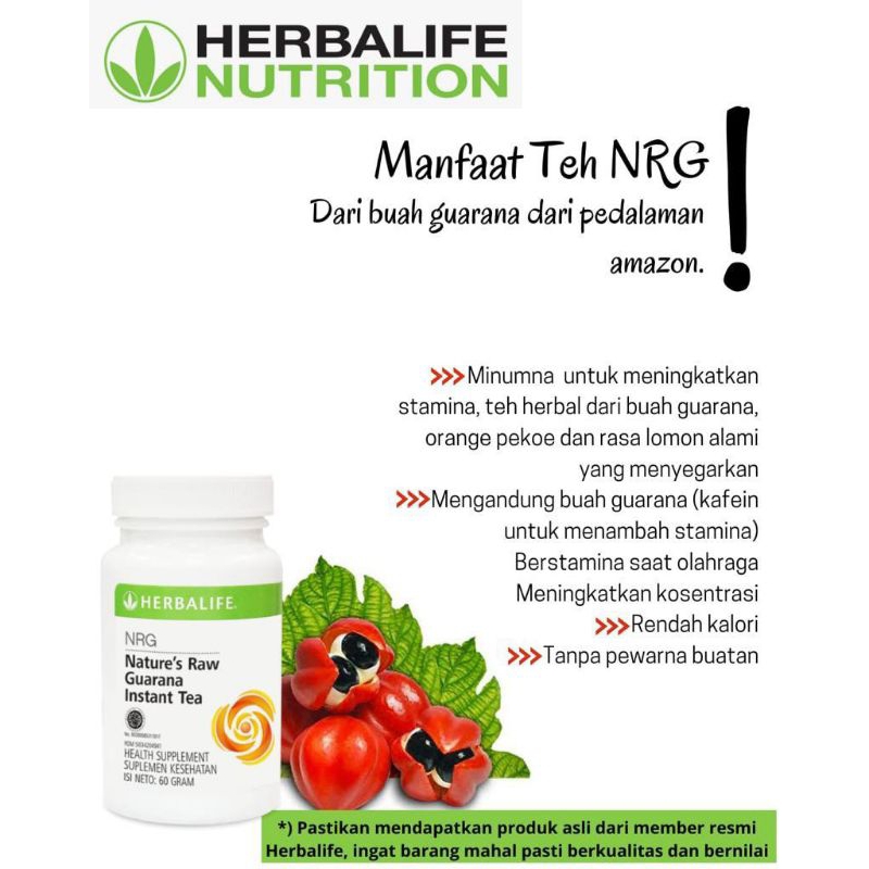 

Herbalife Nature's Raw Guarana Instant Tea