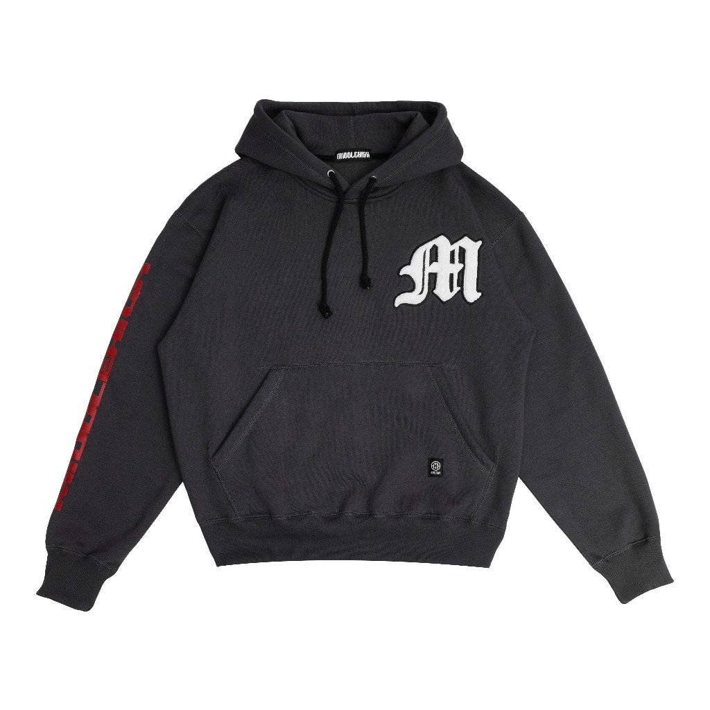 Middlehigh Sweater Hoodie Boxy 300Gsm Dark Grey Rebellious