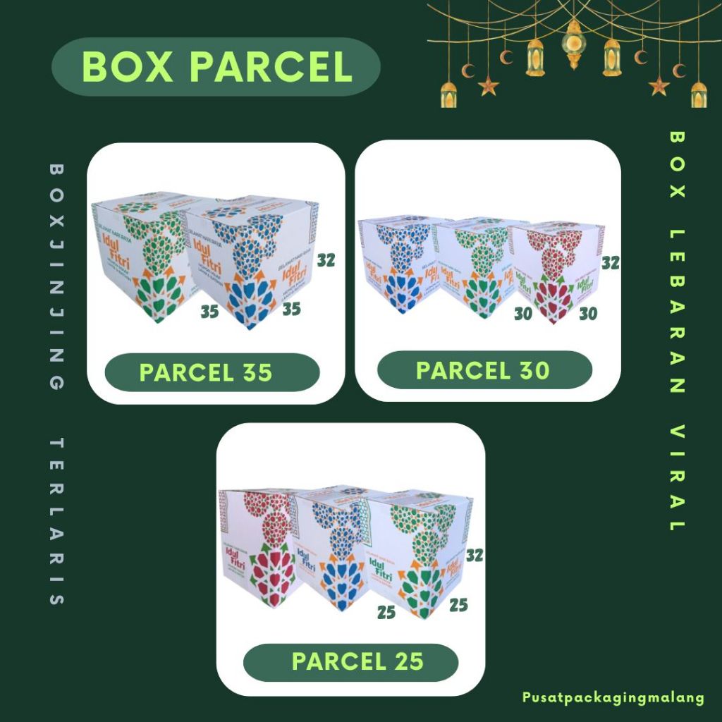 

Box Parcel 40x25x32 / 35x35x32 / 31x25x24 / 30x30x32 / 25x25x32 Kardus Packing/Parcel Lebaran/Dus Lebaran/idul Fitri/Kardus Paket sembako/hampers/eid mubarak/oleh oleh/Polos/Motif/Parcel 25/Parcel 30/ Parcel 31/ Pracel 40 / Parcel 35