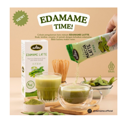 

Edamame Latte 1 box isi 5 sachet