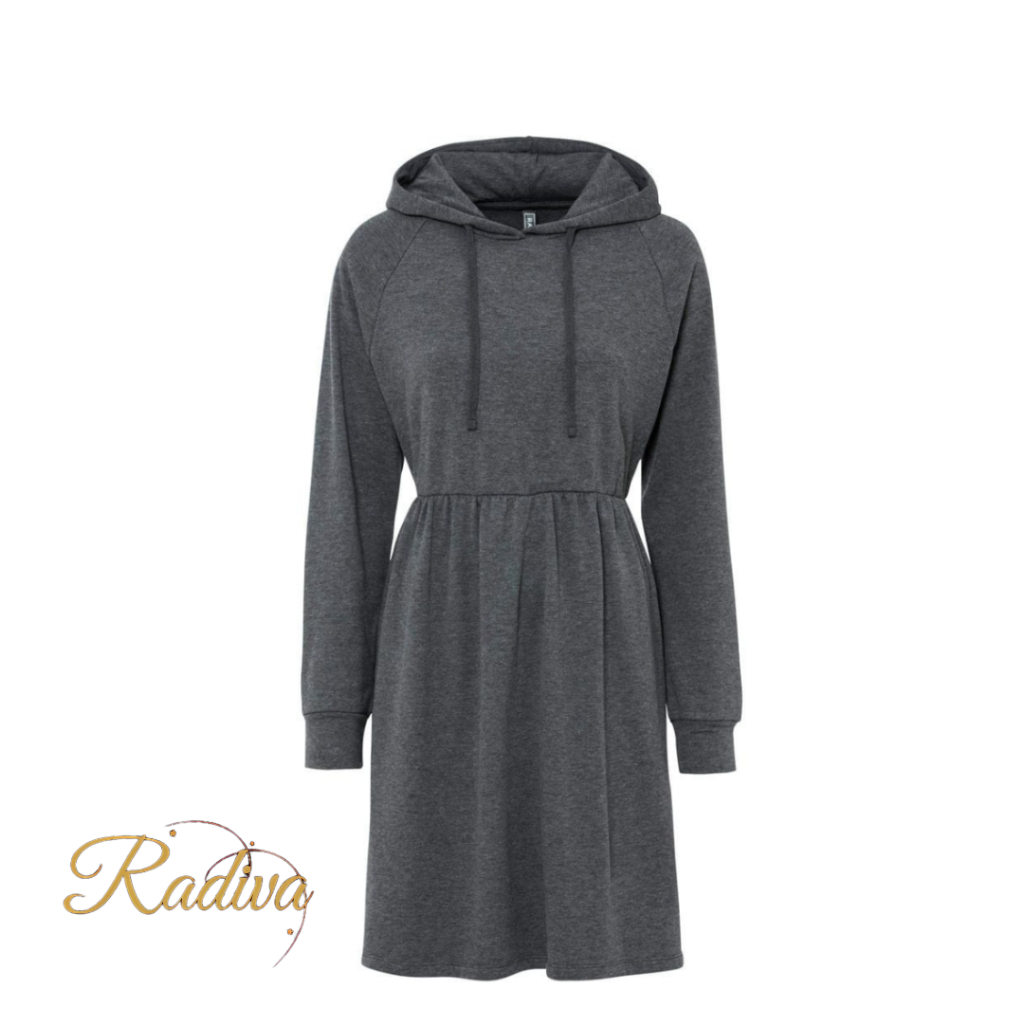 Aquila | Hoodie Tunik Wanita Remaja Kekinian Bertudung Premium Fleece Muslim Nyaman