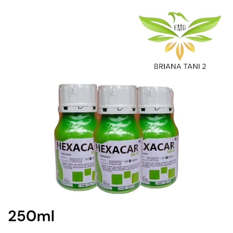 Hexacar 100SC 250ml Fungisida Sistemik Heksakonazol 50 g/l Karbendazim 50 g/l Pembasmi Jamur Pada Ta