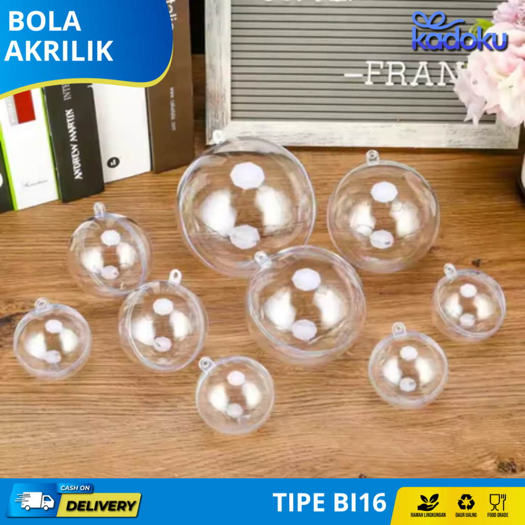 Dekorasi Bola Akrilik Pohon Natal, Bola Akrilik Pohon Natal, Dekorasi | BI16