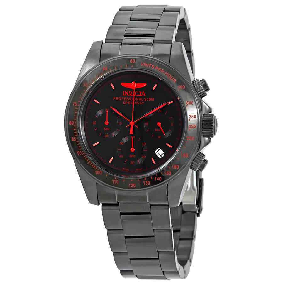 Jam Tangan Invicta 27771 Speedway Chronograph Quartz Black Dial Men's Watch