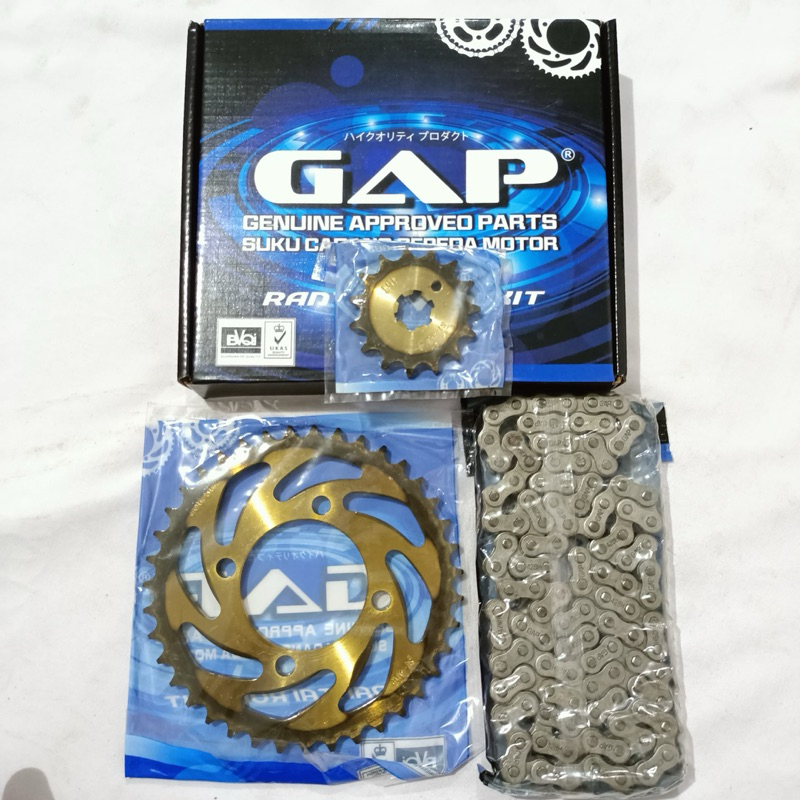 (CUCI GUDANG) GirSet GearSet Yamaha Jupiter MX 135 MX Old MX lama 15t & 39t - 428 428H Rantai 112l  