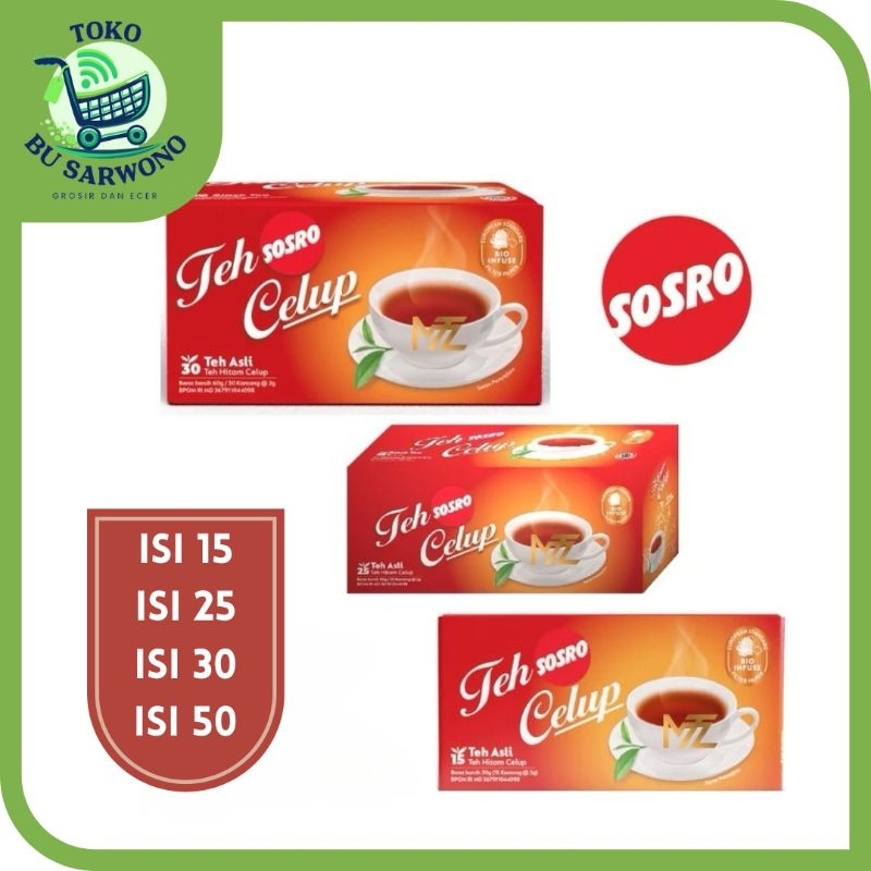 

Teh Celup Sosro Celup Box Isi 15 25 30 50 Teh Hitam