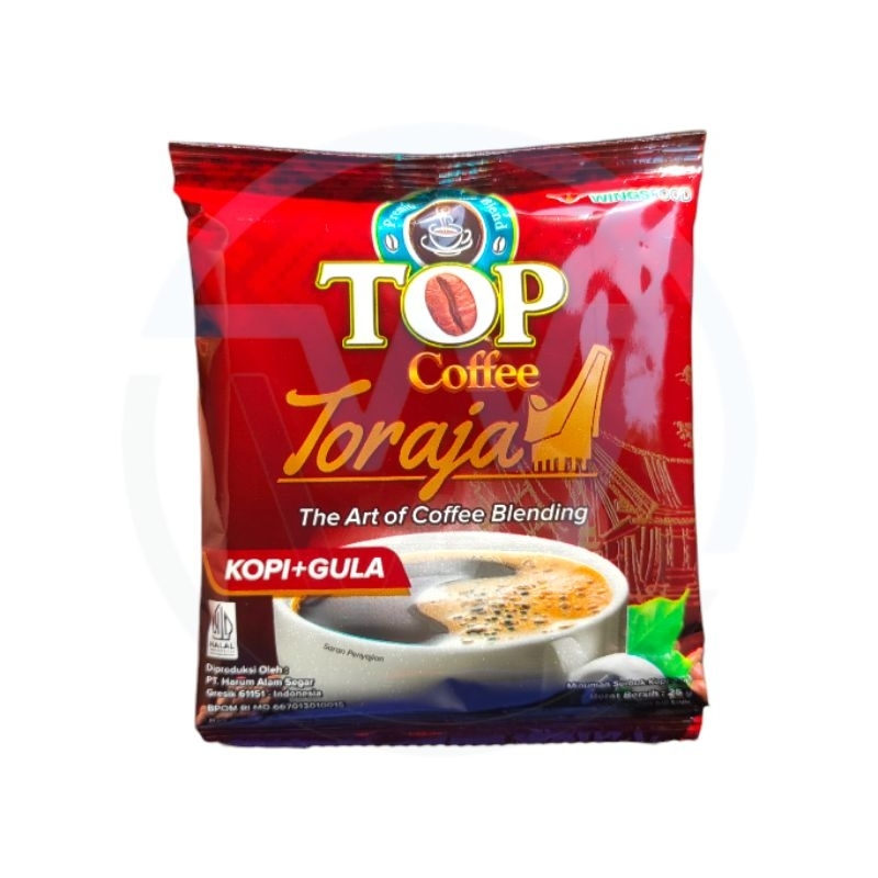 

Top Toraja 25gr Renteng Isi 10pcs/Kopi Bubuk+Gula