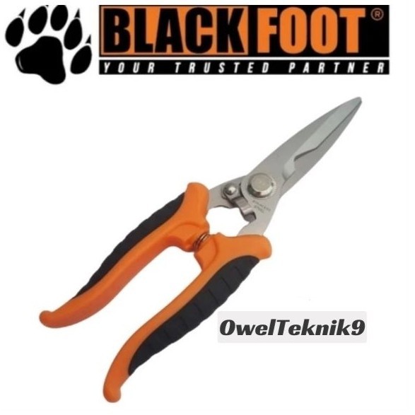 

OwelTeknik9 - Gunting Serbaguna 8/Gunting Besi Stainless 8 inch/Iron Sheet Scissors 8" BLACKFOOT 100% ORIGINAL