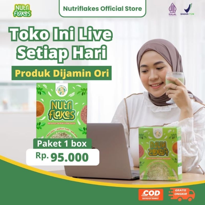

Live Setiap Hari |NutriFlakes Sereal Khusus Asam Lambung Gerd Maag & Gangguan Pencernaan Asli Original