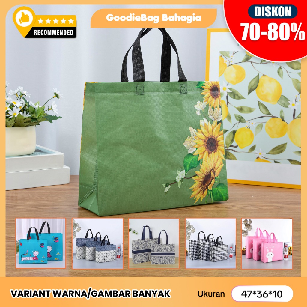 

Ukuran 47 x 36 x 10 / Tas Belanja / Tas Spunbond / Tas Jinjing / Tas Souvenir / Tas Jinjing Wanita / Tas Lipat / Tas Kado / Kantong Belanja / Souvenir Kantong / shopping bag / Spoundbond / Tote Bag / Tas Wanita / Tas Murah / Tas Belanja Murah Motif 2