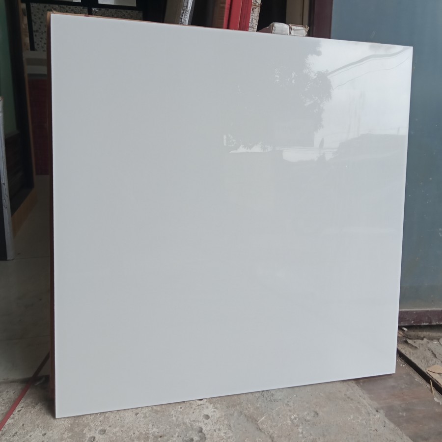 granit 80x80 indogress solid white putih polos Nano Glazer poles