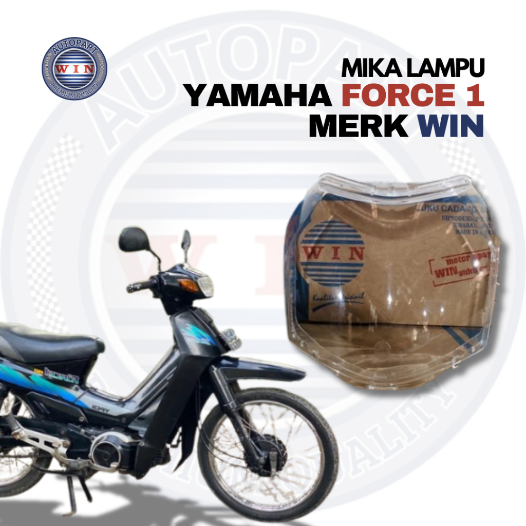 Mika Lampu Force FI || Kaca Mika Lampu Depan Yamaha Vega Force FI Injeksi 1FD Merk Win