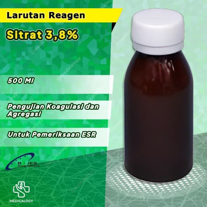 Reagen Natrium Sitrat 3,8% 500 ml