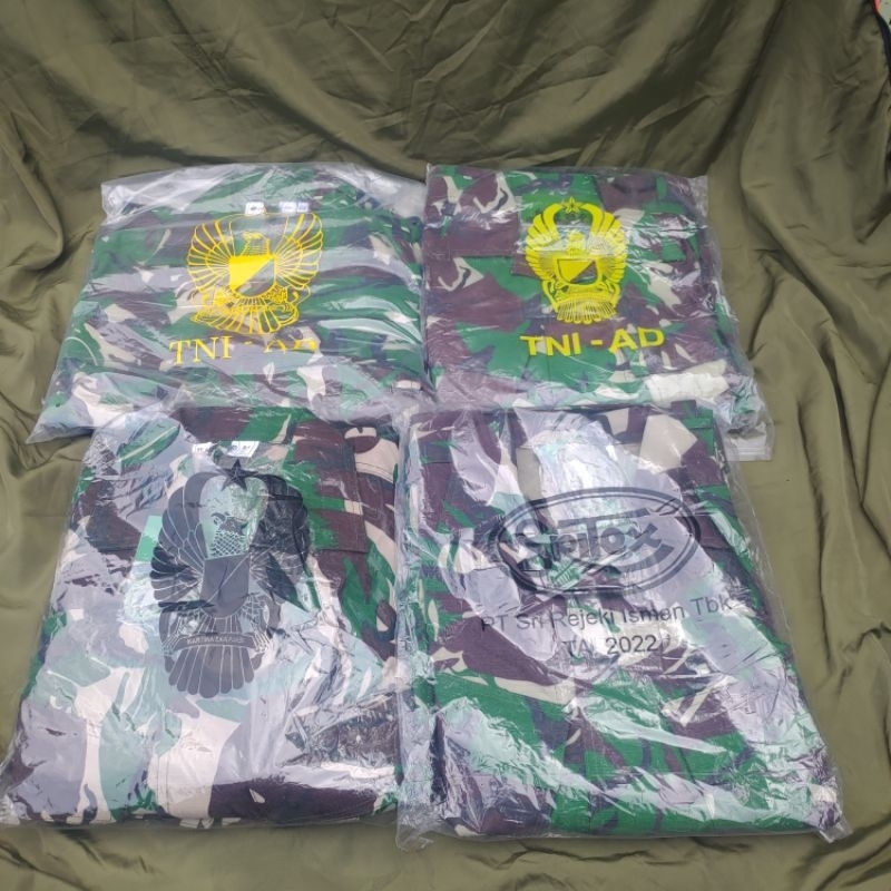 Baju PDL TNI Jatah Asli Sritex,Panca 2024, 888,Gajah,Arrnic