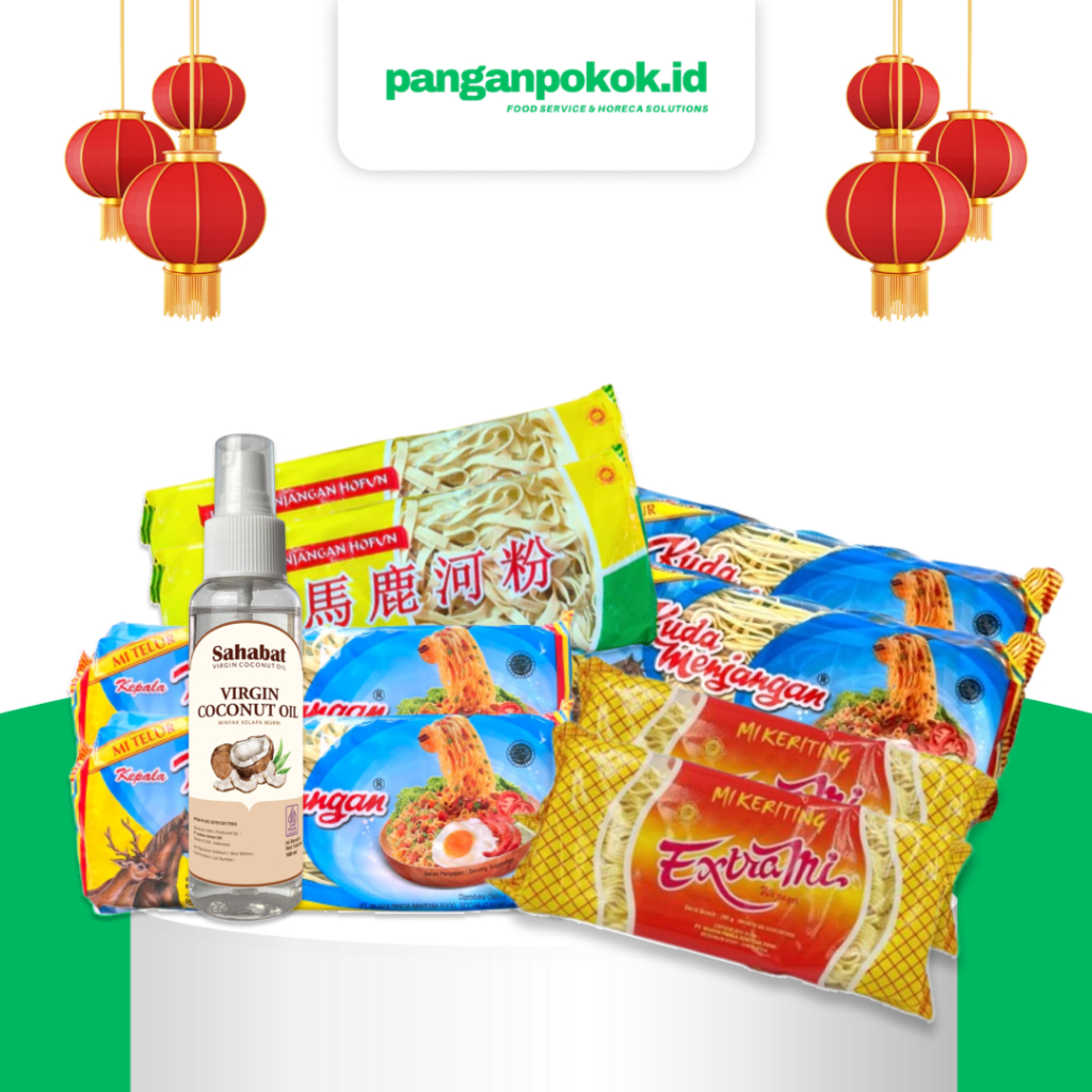 

Special Imlek Paket 55 Rb - Paket Bundling Khusus Mie + VCO 100 ML