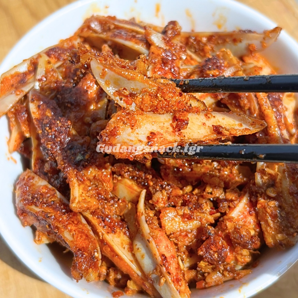 

KEMASAN BESAR RANGU KRIUK AYAM PEDAS NAMPOL 250GR Makanan Chili Food