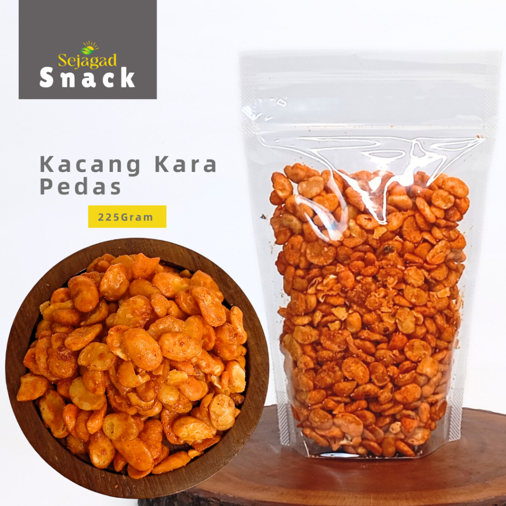 

Sejagad Kacang Kara Gurih Cemilan Kacang Kara Snack Camilan Kacang Koro Gurih 225gr