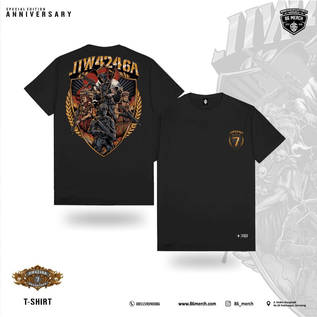 TSHIRT JIWARAGA NUSANTARA 7th ANNIVERSARY TSH-JWA-50
