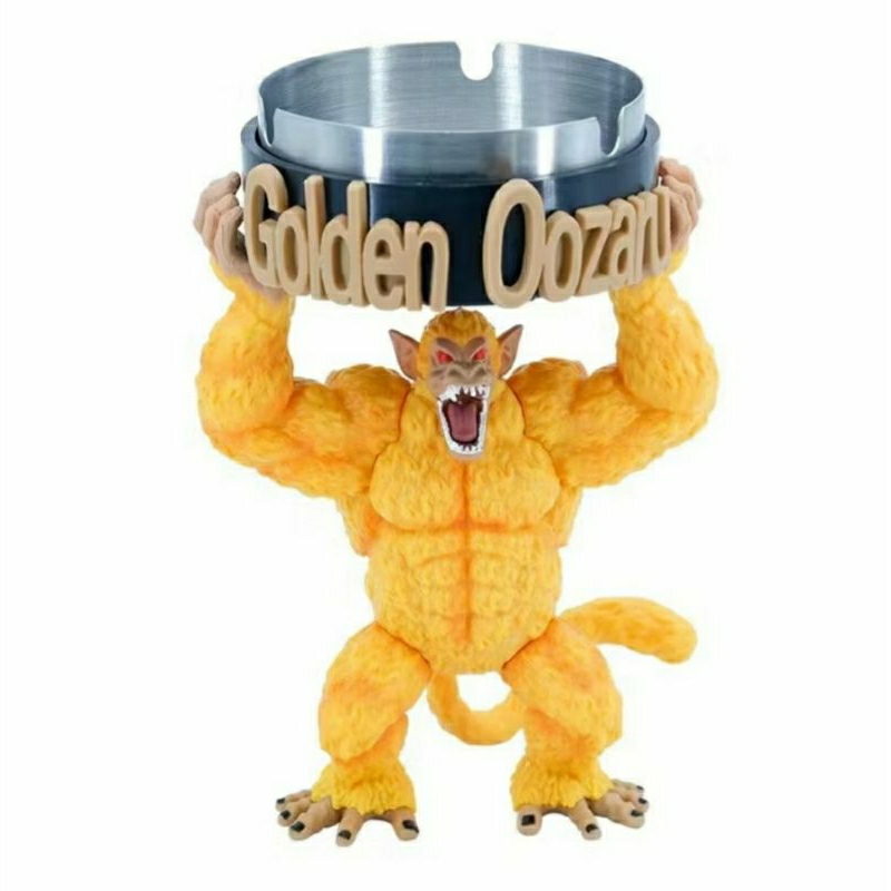 Asbak Ashtray Action Figure Model Golden Ape Oozaru Dragon Ball 17cm