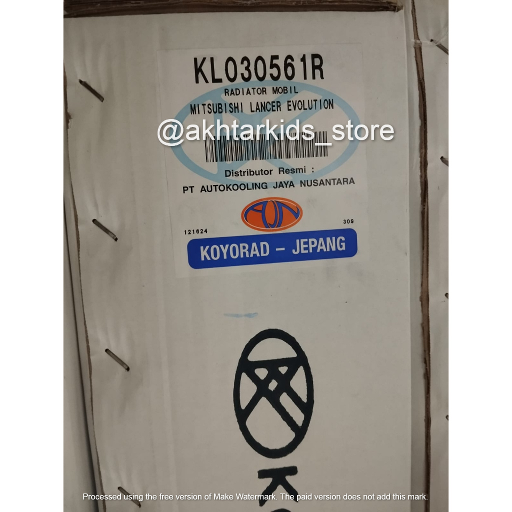 Radiator Mitsubishi Lancer EVO 3 Koyorad Racing Full Aluminium