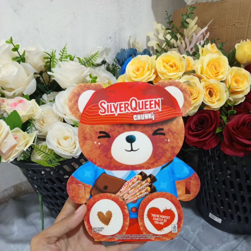 

Boneka Coklat SilverQueen Chunky 3 x 26 gr Hadiah Valentine Gift Coklat