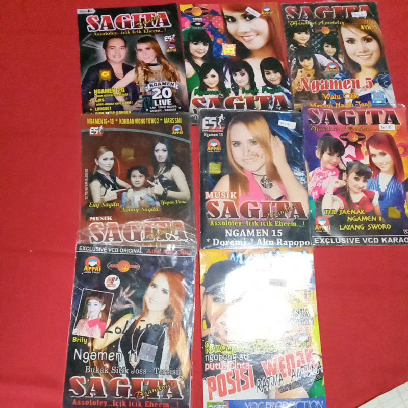 8 VCD DANGDUT: 7 SAGITA 1 MONATA OB014