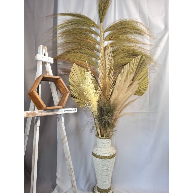 bunga dekorasi ruang tamu, bunga hias, bunga sudut ruangan, bunga hiasan ruang tamu vas T50cm