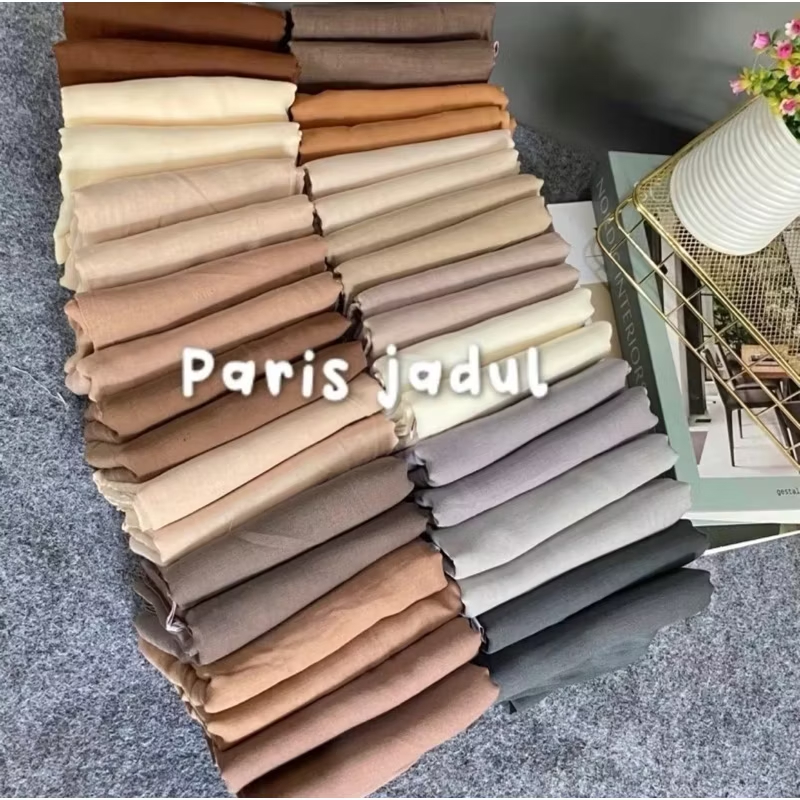 Hijab Segiempat Paris Jadul / hijab paris jadul polos