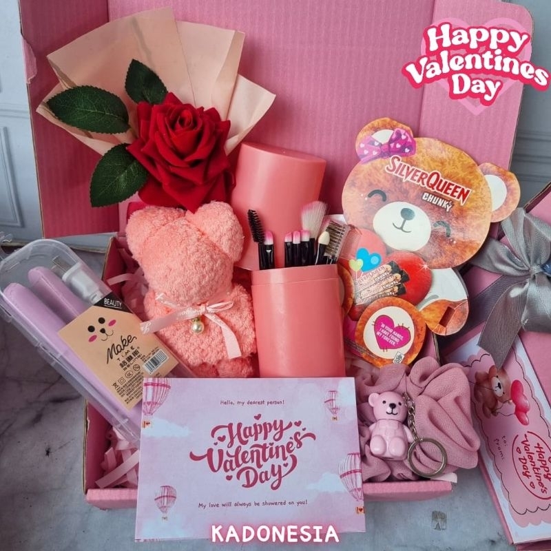

Kado Valentine Set Make Up / Hampers Cewek Romantis Set Catokan / Valentine Giftbox ( RIRI )