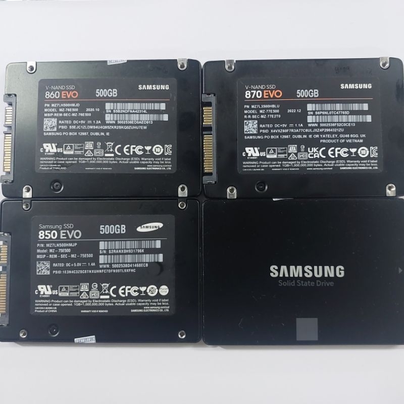 Ssd Samsung V-Nand 500Gb 2.5inch Sata Second ORI