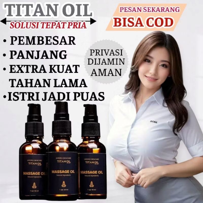 hydro massage Titan oil minyak pijat pria original