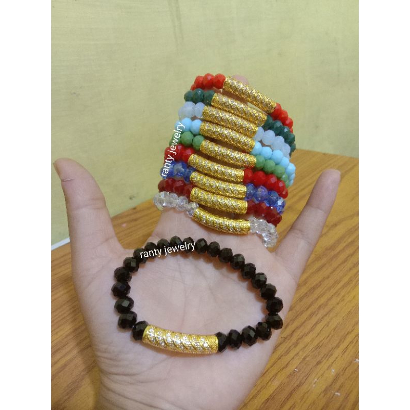 Gelang Kristal Terbaru, Gelang Viral, Gelang wanita Elegant