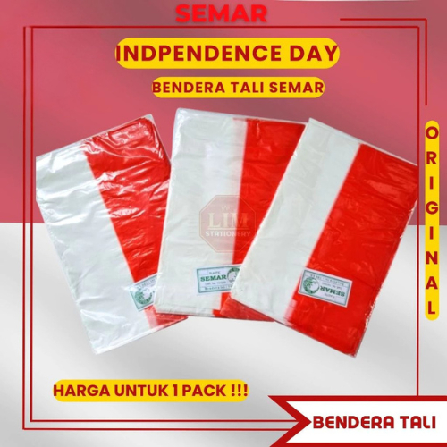 

(100pcs) Bendera Tali Plastik Merah Putih - SEMAR