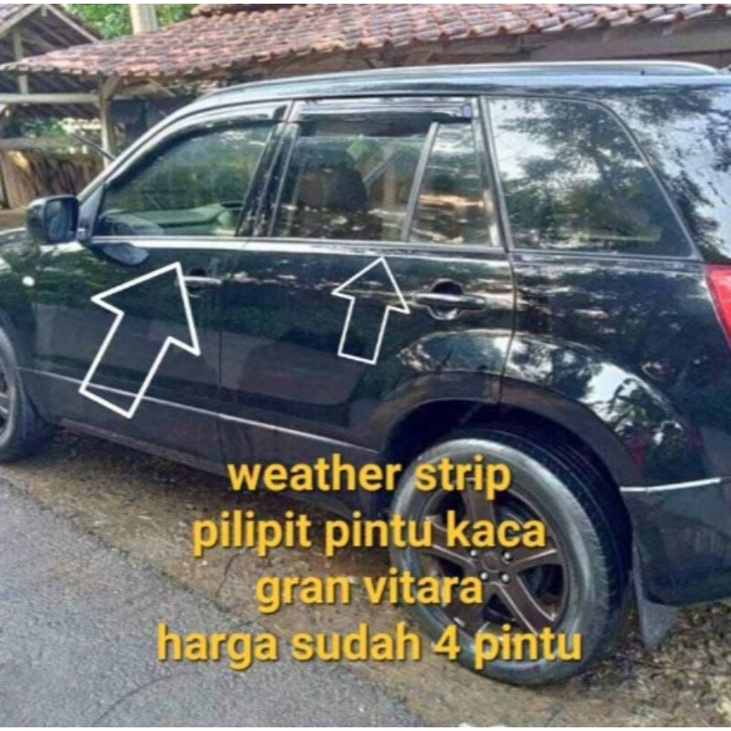 pelipit kaca pintu luar suzuki grand vitara.