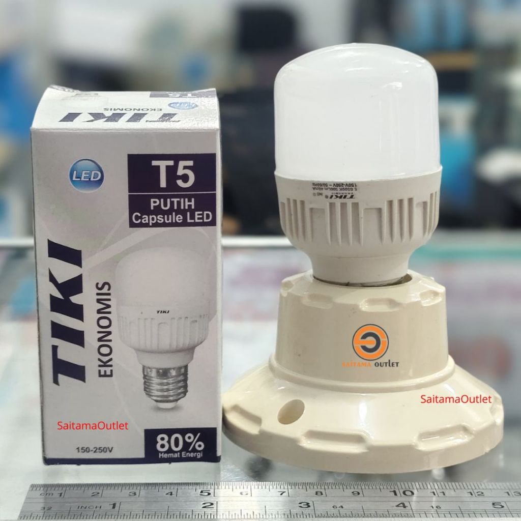 Lampu LED 5 watt Ekonomis Tiki murah 80% hemat energy