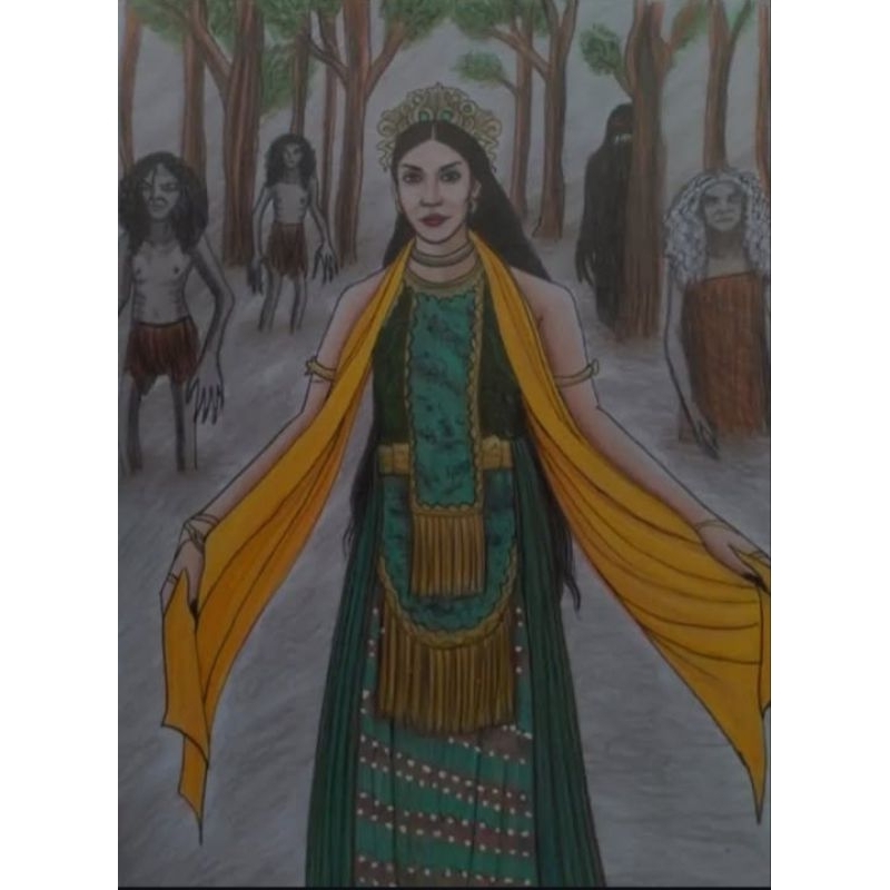 

BADARAWUHI gambar/drawing/handmade/art authentic ilustration from kkn di desa penari inspired