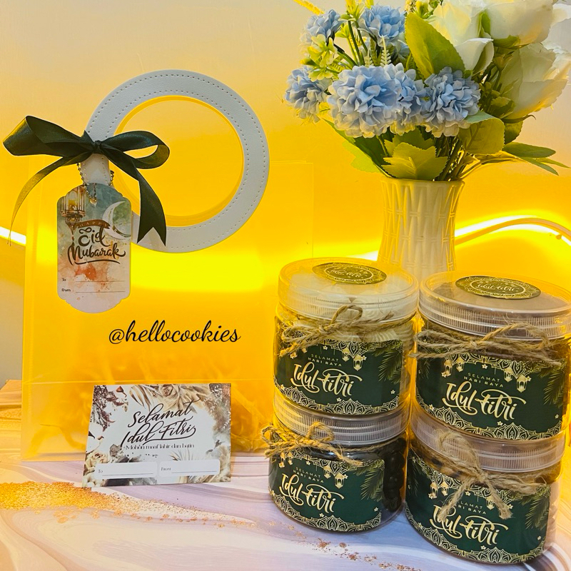 HAMPERS KUE KERING LEBARAN TAS TRANSPARAN/GIFTBOXMURAH