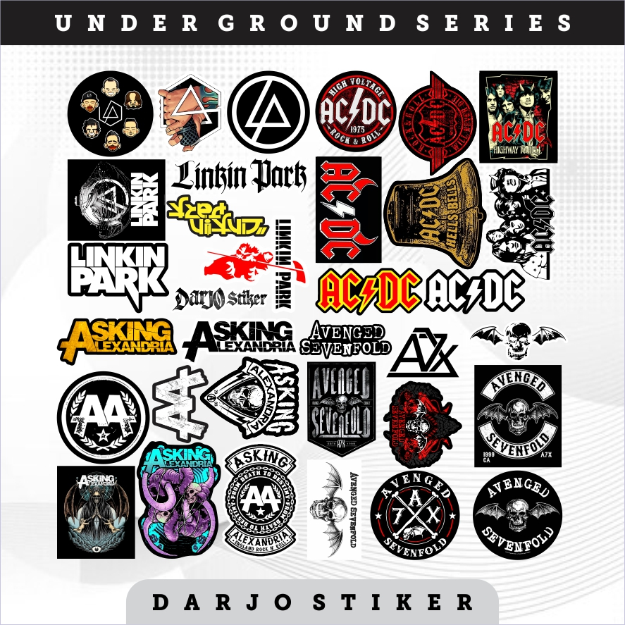 

Sticker Pack UNDERGROUND SERIES VOL 3 Vinyl Anti Air | Stiker Helm, Hp, Laptop, Tumbler, Accesories