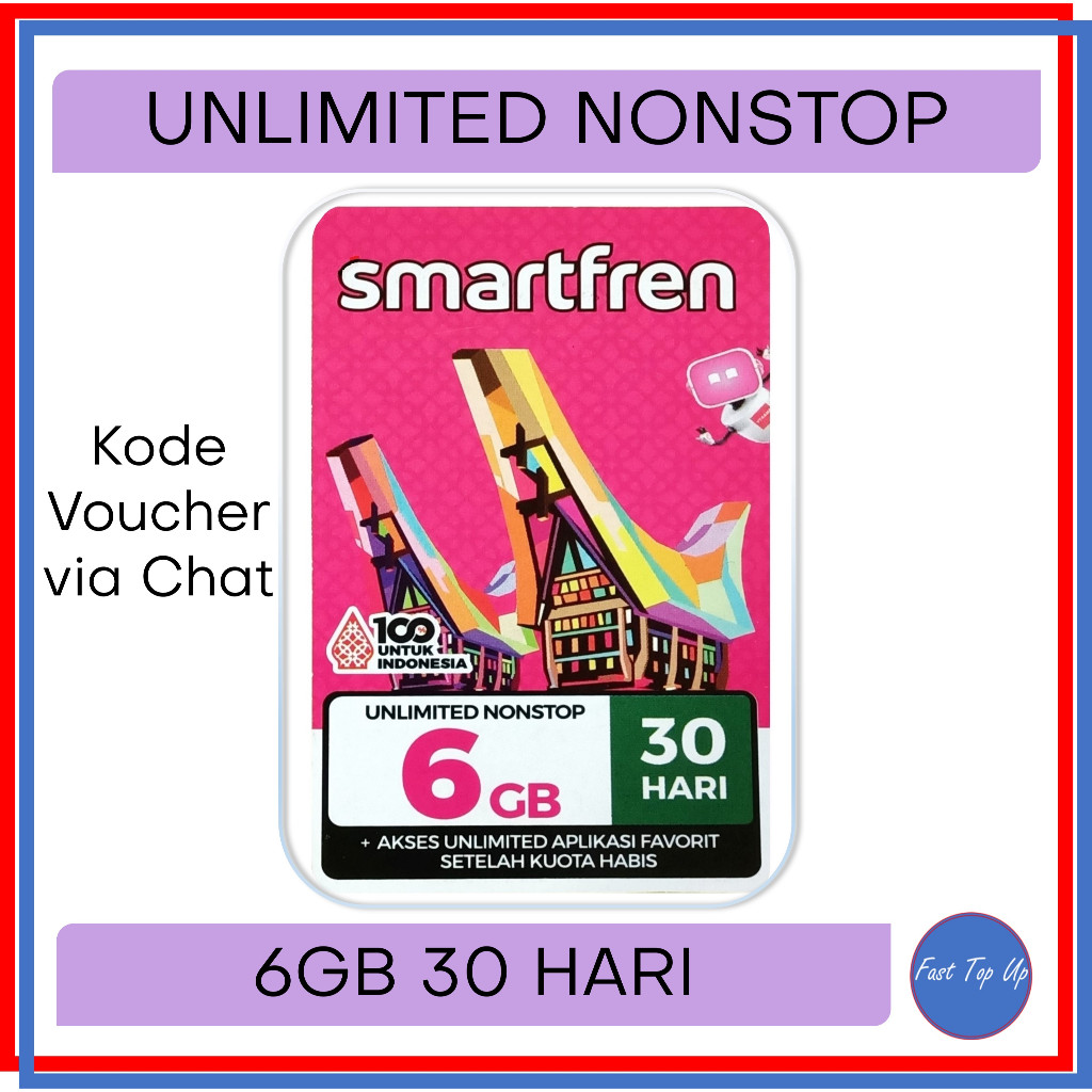 Voucher Smartfren UNLIMITED NONSTOP 6GB